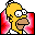 Red Homer folder icon